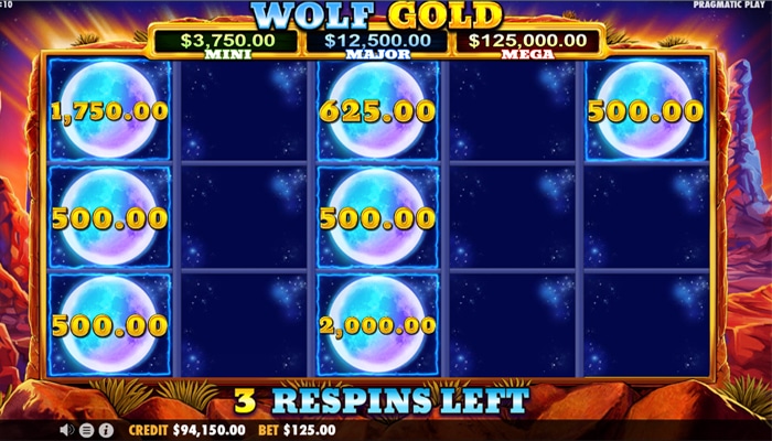 Wolf Gold bonus money symbool